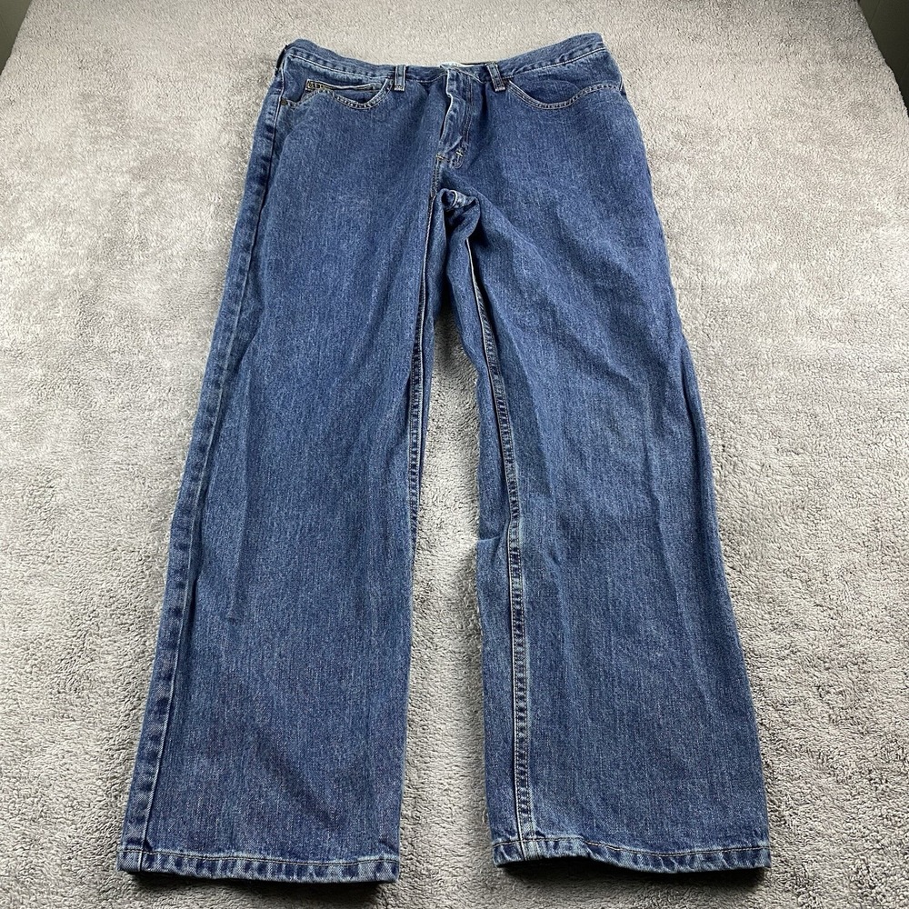 Lee‎ Relaxed Fit Straight Leg Blue Jeans Mens Size 38x30* Blue Denim